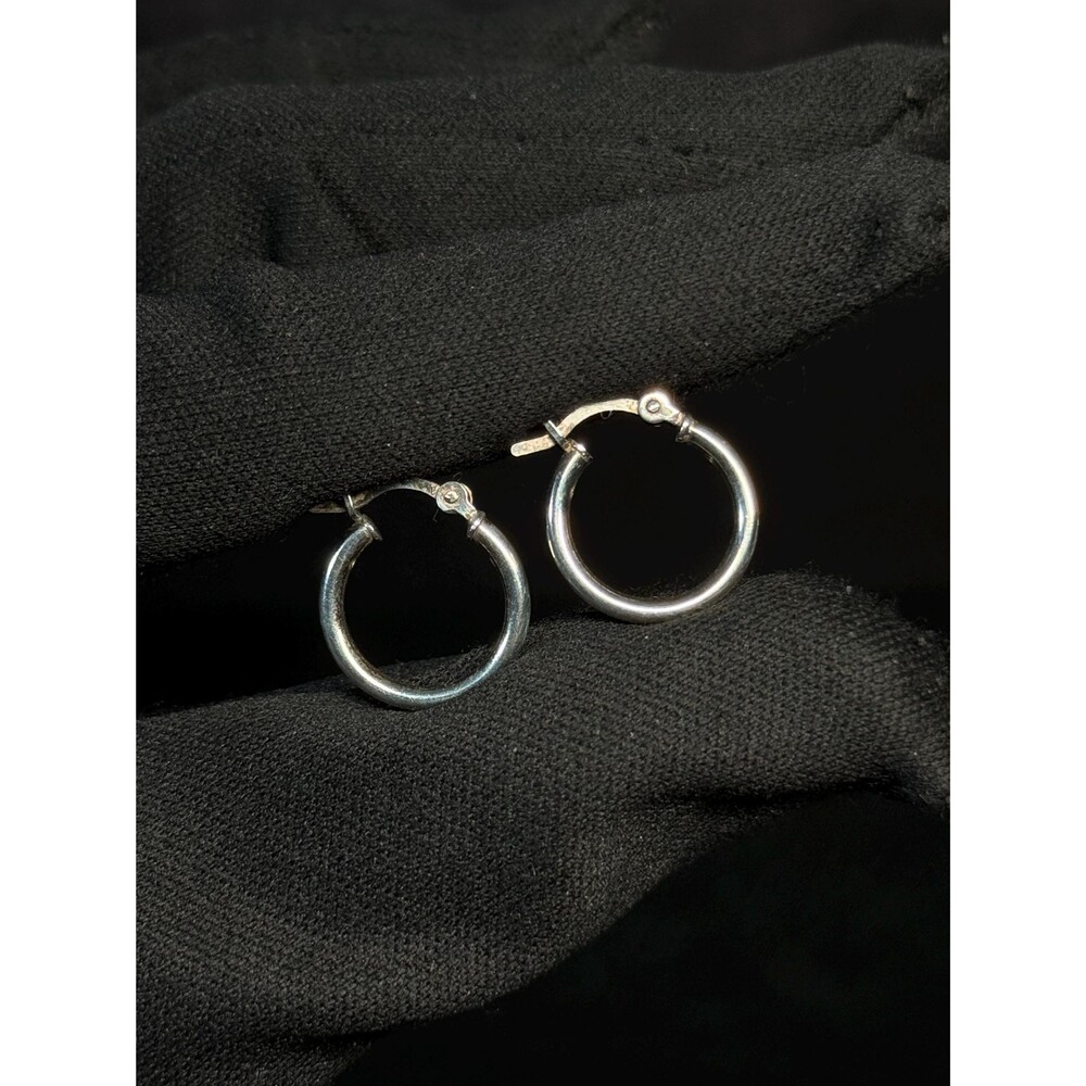 Sterling Silver Small Hoop Earrings
